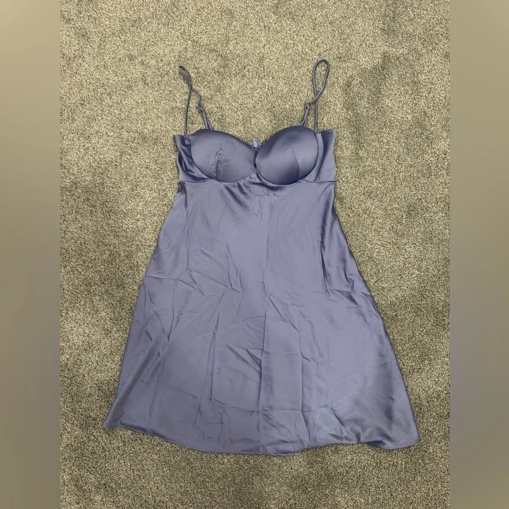 empire waistline mini dress in periwinkle Sweetly Simple Mini Dress in Periwinkle S / Periwinkle